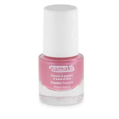 Esmalte de uñas ecológico Rosa Glitter New Namaki (unidad)