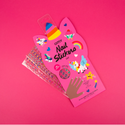 Pegatinas para uñas UNICORNIOS OMY