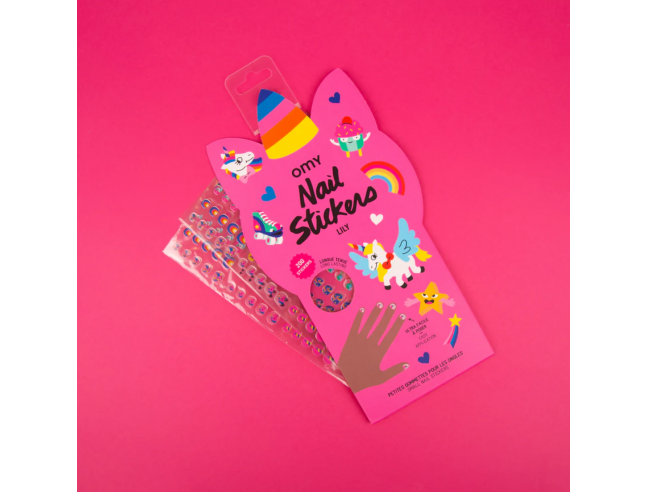 Pegatinas para uñas UNICORNIOS OMY
