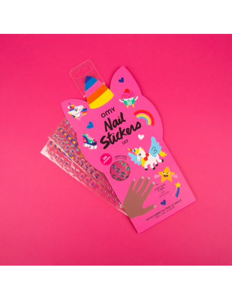 Pegatinas para uñas UNICORNIOS OMY