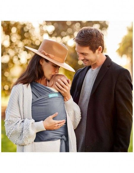 Fular Portabebés Elástico Moby Wrap Classic Flint