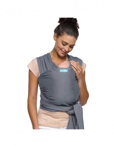 Fular Portabebés Elástico Moby Wrap Classic Flint
