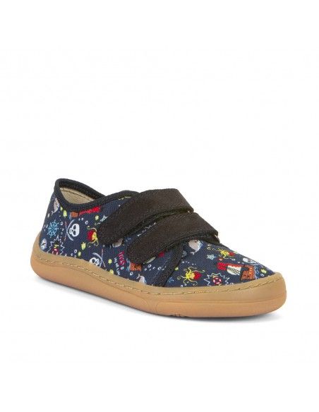 Loneta Barefoot Froddo CANVAS SHOES Pirates Blue