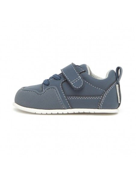 Zapato Feroz Cheste Azul Denim  Microfibra Nobuck