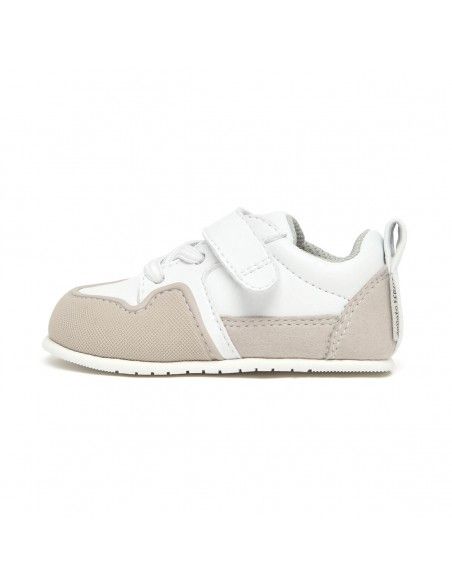 Zapato Feroz Cheste Blanco/Gris Microfibra