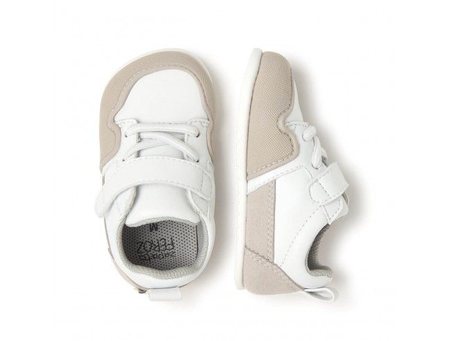 Zapato Feroz Cheste Blanco/Gris Microfibra