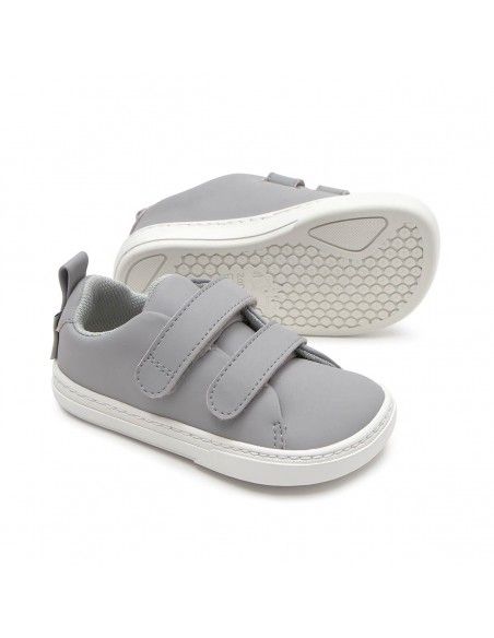 Zapato Feroz Valencia Rocker Gris Claro Microfibra Nobuck