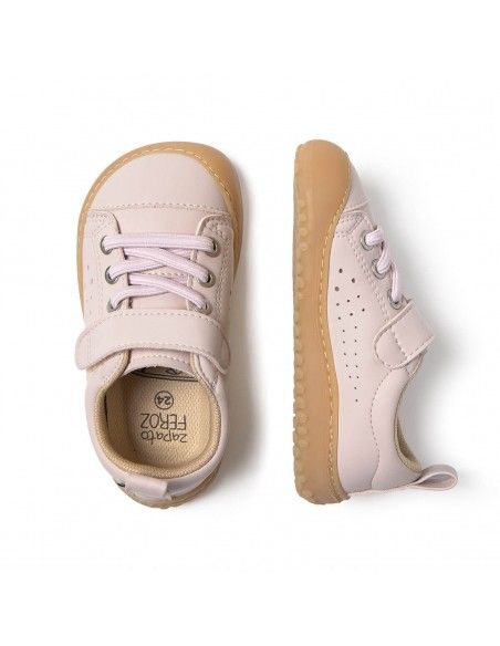 Zapato Feroz Paterna Rocker Rosa Palo Microfibra Nobuck