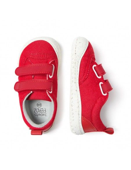 Zapato Feroz Aldaia Rocker Rojo Tejano