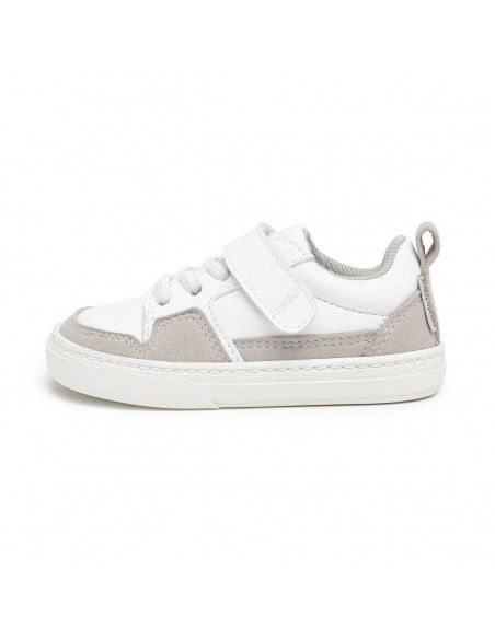 Zapato Feroz Cheste Rocker Blanco/Gris Microfibra Nobuck