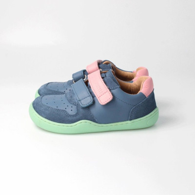 Zapato barefoot con doble velcro bLIFESTYLE Azul/Rosa