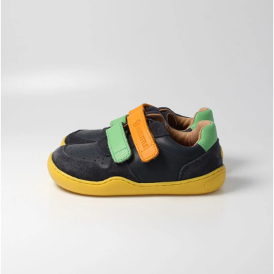 Zapato barefoot con doble velcro bLIFESTYLE Marino/amarillo