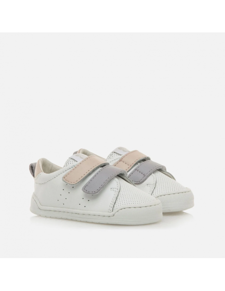 Deportiva Barefoot Mustang Free Blanco NUDE / MALVA