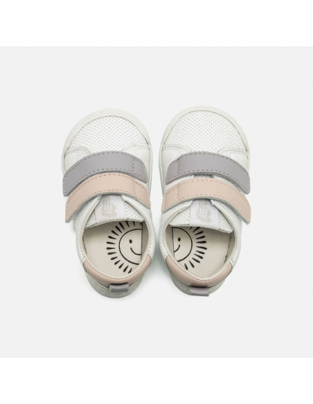 Deportiva Barefoot Mustang Free Blanco NUDE / MALVA