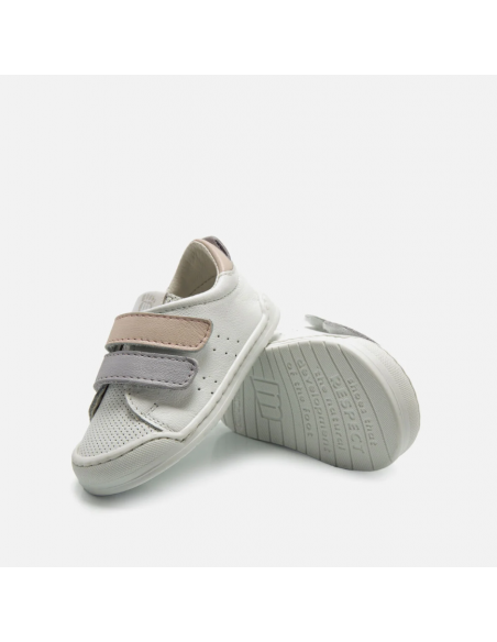 Deportiva Barefoot Mustang Free Blanco NUDE / MALVA