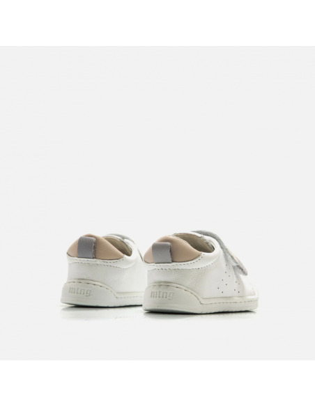 Deportiva Barefoot Mustang Free Blanco NUDE / MALVA