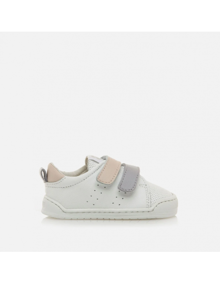 Deportiva Barefoot Mustang Free Blanco NUDE / MALVA