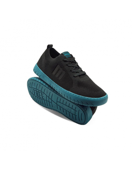 Zapatilla deportiva barefoot Mustang Free Knit Negro