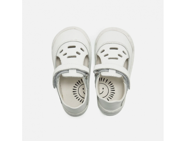 Zapato Barefoot Mustang Free Troquelado Blanco