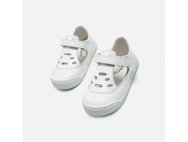 Zapato Barefoot Mustang Free Troquelado Blanco