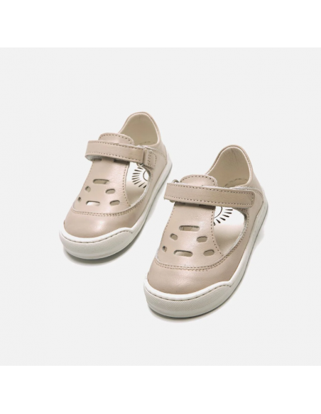 Zapato Barefoot Mustang Free Troquelado Nude