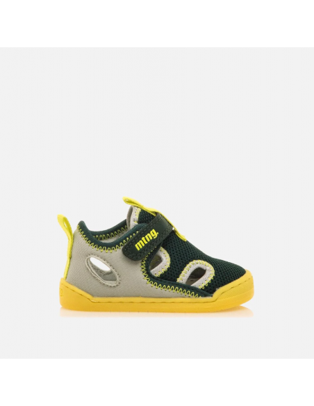 Sandalia barefoot cerrada MESH VERDE Mustang Free