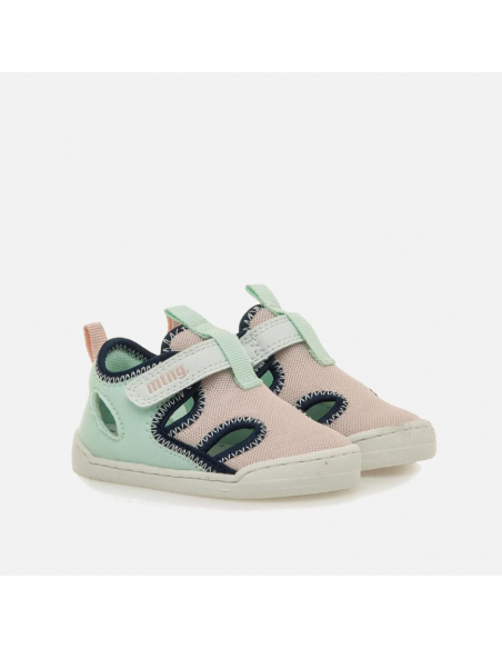 Sandalia barefoot cerrada MESH ROSA Mustang Free