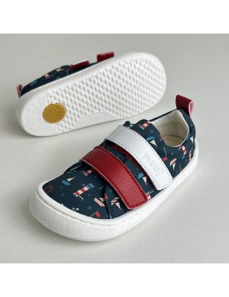 Deportiva barefoot Tejida Barcos Flexi Nens