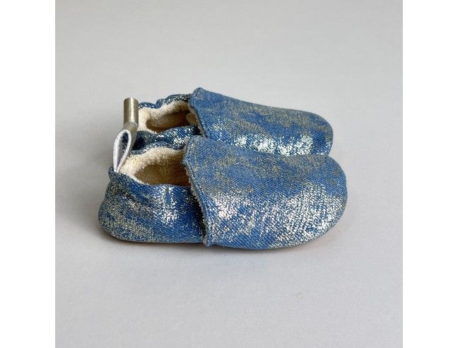 Zapato suela blanda Algodón Tejano Cava Flexi Nens