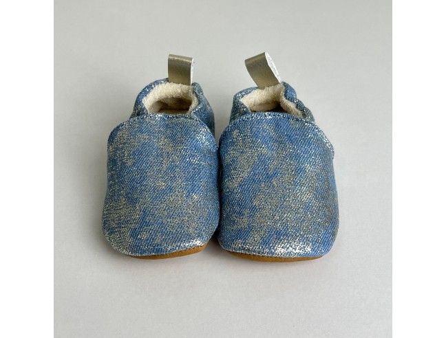 Zapato suela blanda Algodón Tejano Cava Flexi Nens
