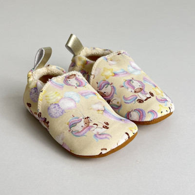 Zapato suela blanda Algodón Unicornios Flexi Nens