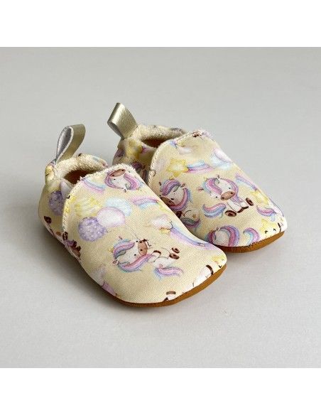 Zapato suela blanda Algodón Unicornios Flexi Nens