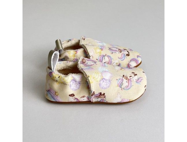 Zapato suela blanda Algodón Unicornios Flexi Nens