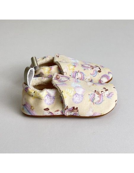 Zapato suela blanda Algodón Unicornios Flexi Nens