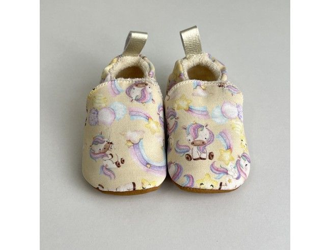 Zapato suela blanda Algodón Unicornios Flexi Nens