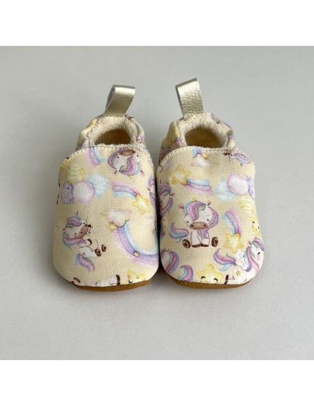 Zapato suela blanda Algodón Unicornios Flexi Nens