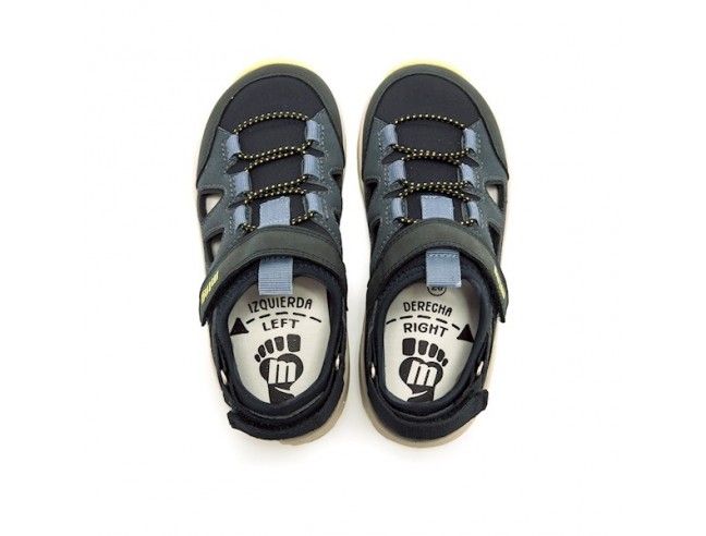 Sandalia Cerrada barefoot Brida Marino Mustang...