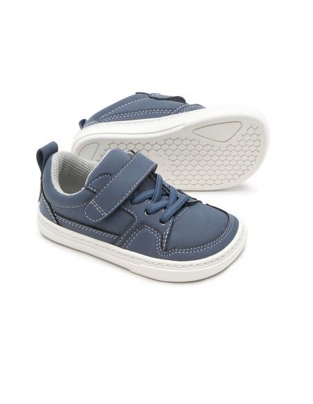Zapato Feroz Cheste Rocker Azul Denim Microfibra Nobuck