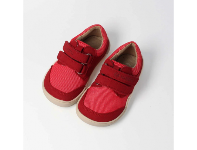 Zapato barefoot vegano con doble velcro...