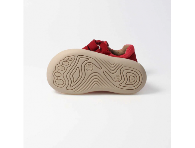 Zapato barefoot vegano con doble velcro...
