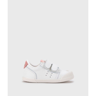 Deportivos piel barefoot Blanco/Rosa Igor