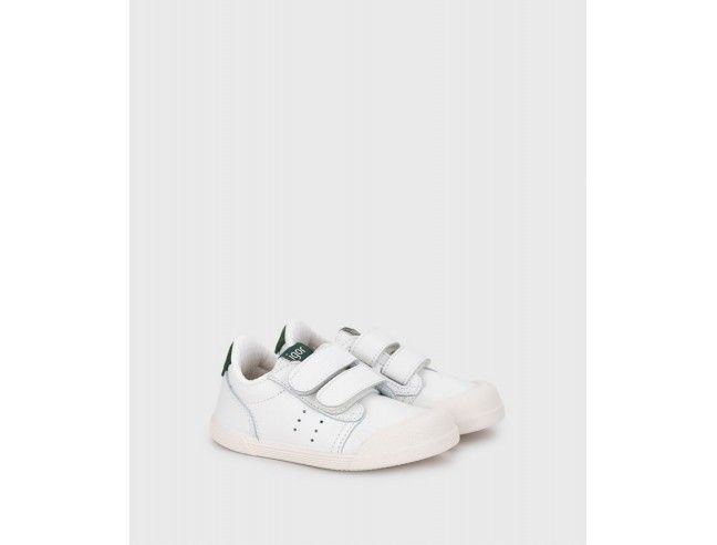 Deportivos piel barefoot Blanco/Musgo Igor