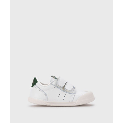 Deportivos piel barefoot Blanco/Musgo Igor