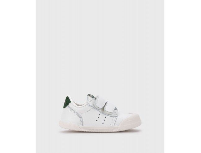 Deportivos piel barefoot Blanco/Musgo Igor