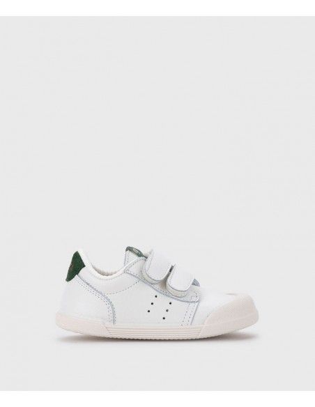 Deportivos piel barefoot Blanco/Musgo Igor