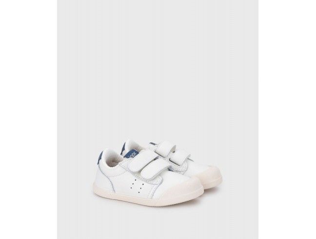 Deportivos piel barefoot Blanco/Jeans Igor