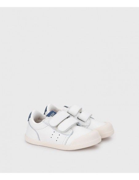 Deportivos piel barefoot Blanco/Jeans Igor