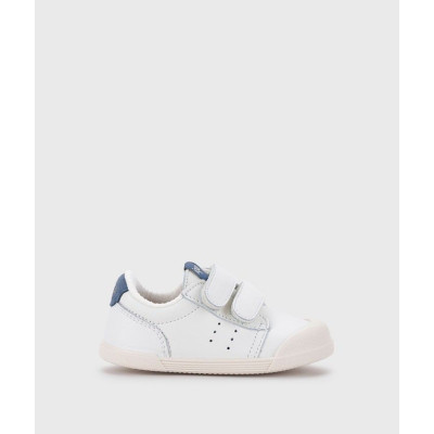 Deportivos piel barefoot Blanco/Jeans Igor