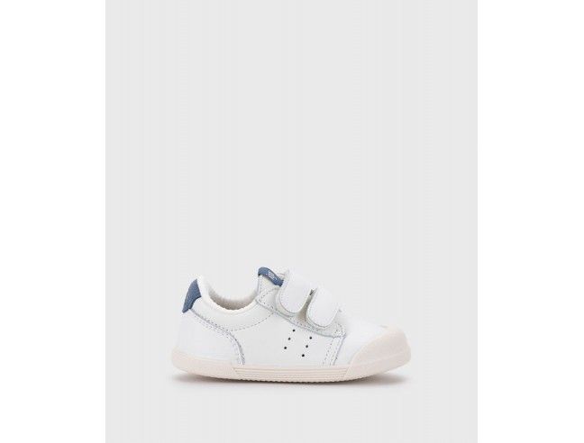 Deportivos piel barefoot Blanco/Jeans Igor