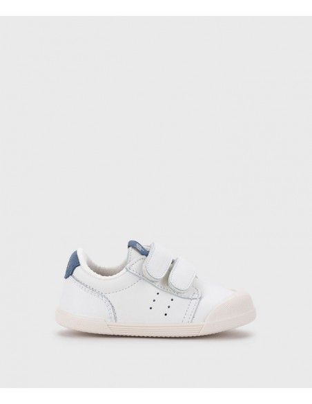 Deportivos piel barefoot Blanco/Jeans Igor